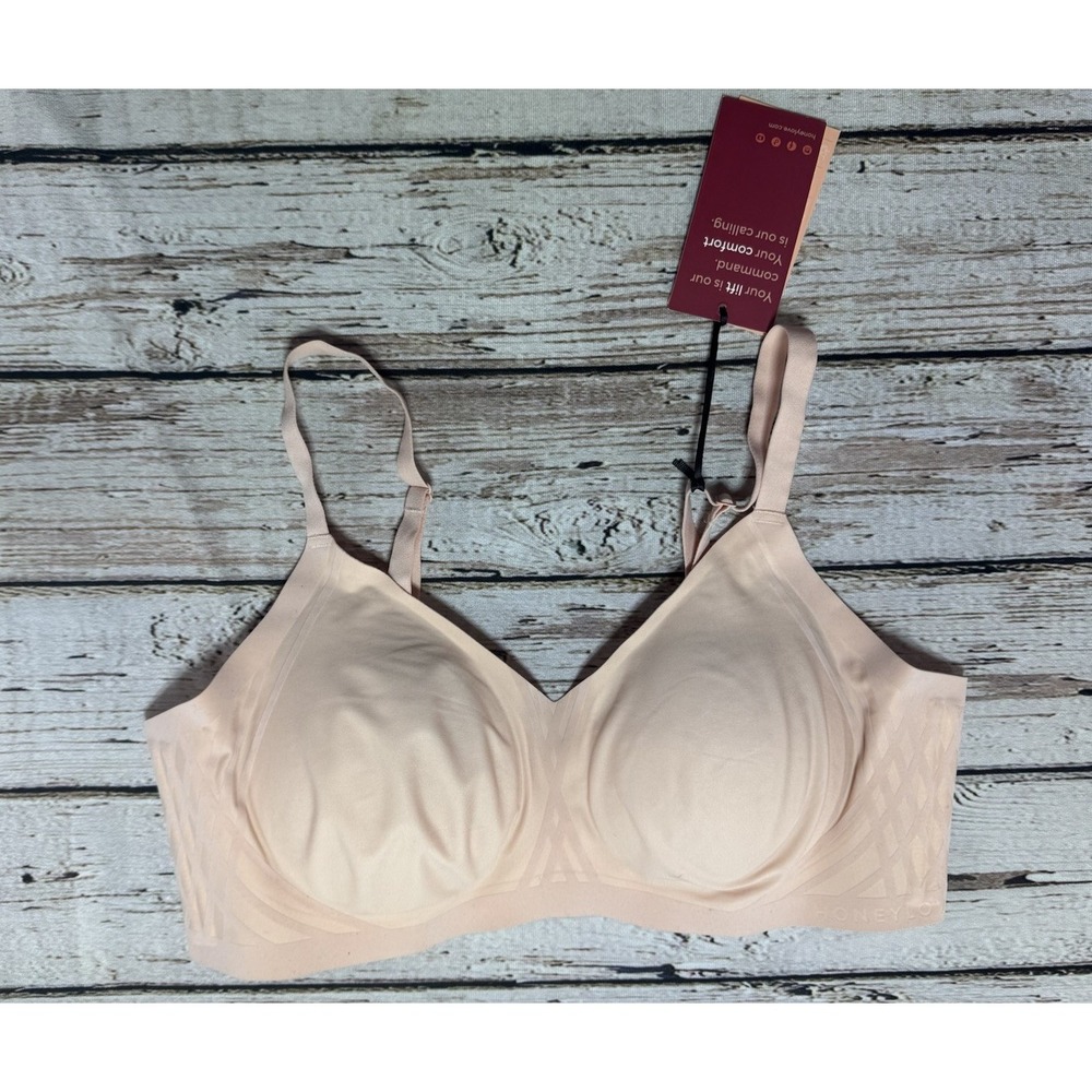 Honeylove Women's Liftwear Silhouette Wire Free Bra Pink Size 1X NWT